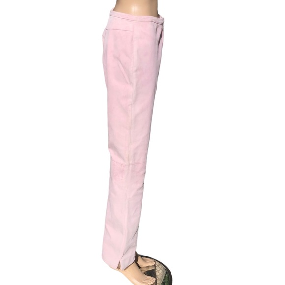 St. John Collection pink suede pants Sz 4 - Picture 11 of 15